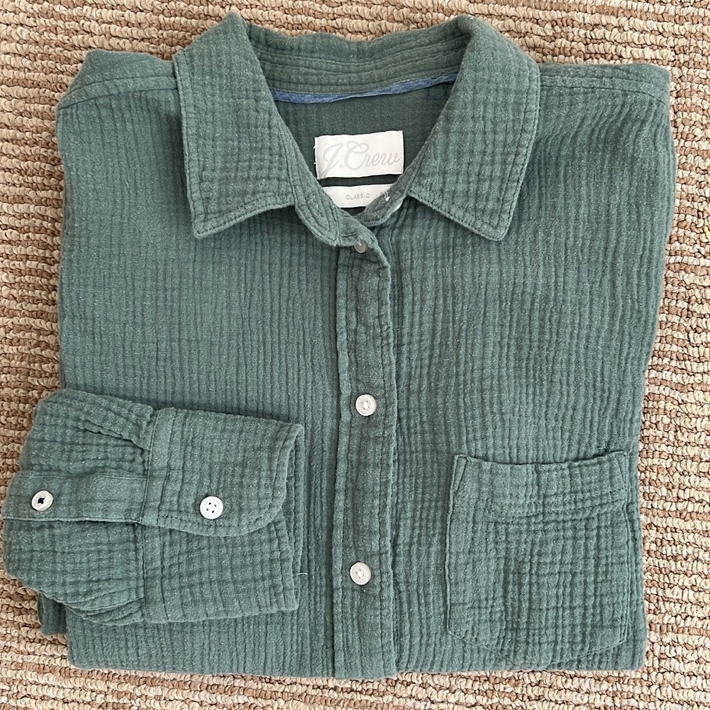 J Crew Garçon Gauze Shirt
